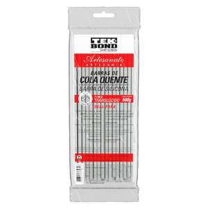 COLA QUENTE BASTAO FINO TRANSLUCIDA 500G