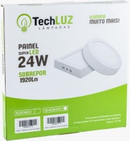 PAINEL LED SOBR QUA 24W TECHLUZ