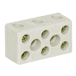 CONECTOR PORCELANA THOMPSON 6MM 3P