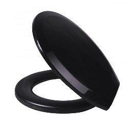 ASSENTO OVAL AMOF METASUL SLIM PRETO