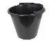 BALDE PLASTICO 12LT METASUL PRETO