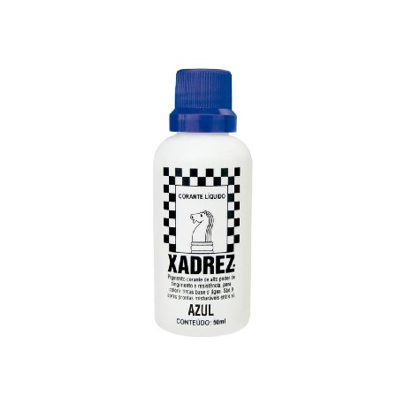 CORANTE XADREZ 50ML AZUL