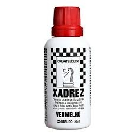 CORANTE XADREZ 50ML VERMELHO