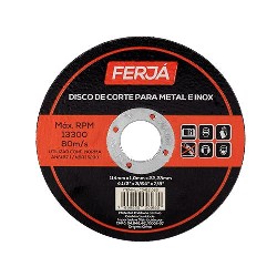 DISCO CORTE INOX 41/2 X 1,0 X 7/8 FERJA