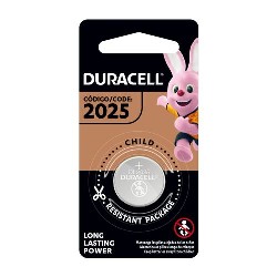 PILHA LITIO MOEDA CR2025 DURACELL