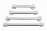 BARRA APOIO PVC ASTRA 40CM BRANCA