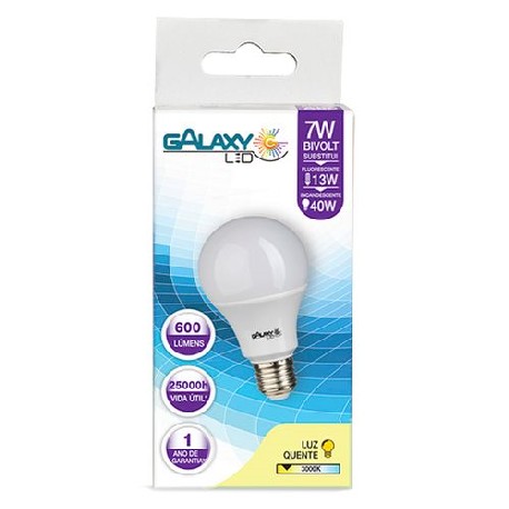 LAMP LED BULBO 7W 6500K GALAXY