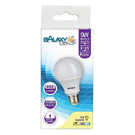 LAMP LED BULBO 9W 6500K GALAXY