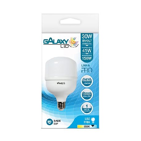 LAMP LED BULBO ALTA POTEN 30W GALAXY