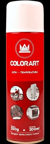 SPRAY ALTA TEMP 300ML PRETO COLORART