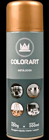 SPRAY METALICA 300ML CROMADO COLORART