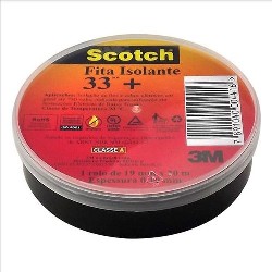 FITA ISOLANTE 19MM X 20M PRETA SCOTCH 33