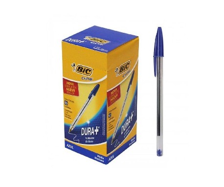 CANETA ESFER 1,0 AZ CRISTAL BIC