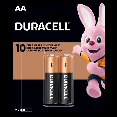 PILHA ALC PEQUENA AA C/2 DURACELL