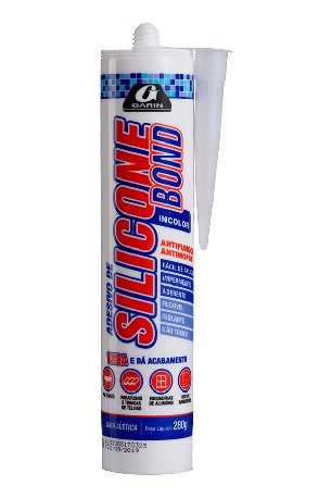 COLA SILICONE ACETICO 280G PRETO BOND