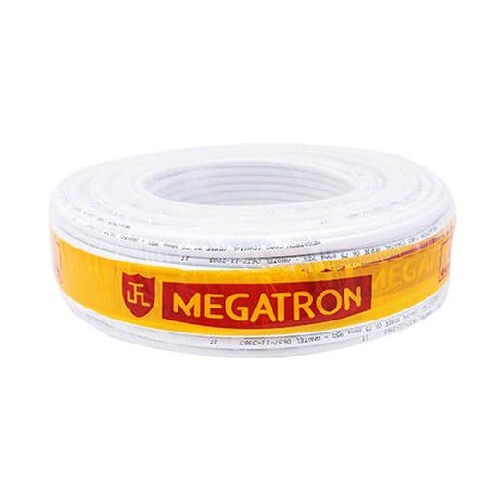 FIO TV COAXIAL 67% RGC 6 100M BRANCO MEG