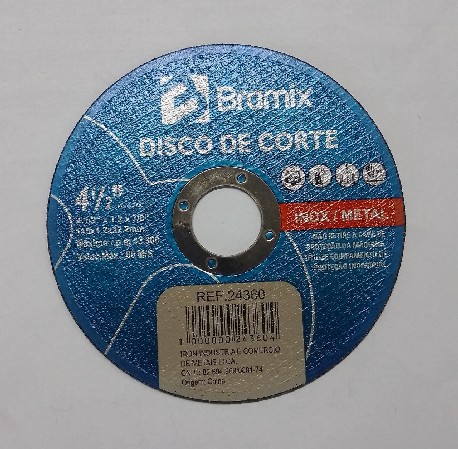 DISCO CORTE INOX 115 X 1,2 X 22 BRAMIX