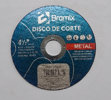 DISCO CORTE METAL 4.1/2 X 3,2 X22 BRAMIX