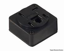 TOMADA TELEF C/ADAPT PRETO EMAVE*