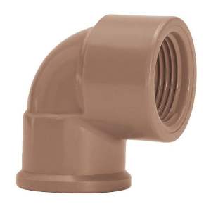 COTOVELO LR MARROM 25MM X 3/4 MULTI*