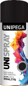 SPRAY USO G 350ML PRETO BRILH UNIPEGA