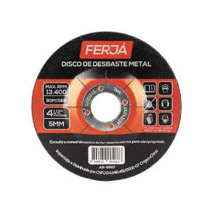 DISCO DESBASTE 4.1/2 X 5,0 X 7/8 FERJA