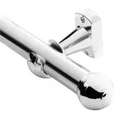 VARAO CORTINA 19MM 2,00M C/SUP CR