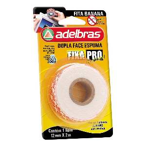 FITA DUPLA FACE ESP 24MM X 2M ADELBRAS