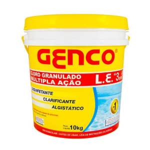 CLORO GRANULADO 10KG 3 EM 1 GENCO