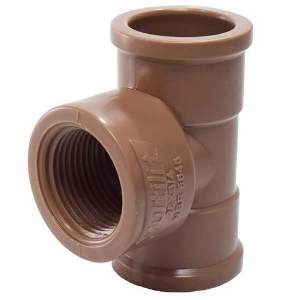 TEE LLR MARROM MULTI 25MM X 3/4