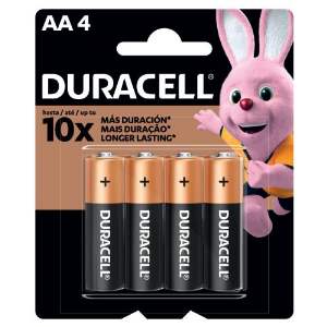 PILHA ALC PEQUENA AA C/4 DURACELL