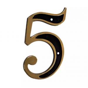 NUMERO P/RES COLONIAL DOURADA 5