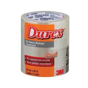 FITA DUREX TRANSP 18X50 3M*