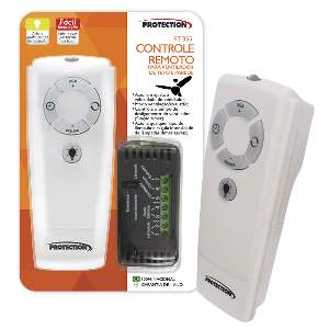 CONTROLE P/VENT REMOTO INFRAV BCO 355*
