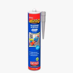 COLA SILICONE ACETICO 260G BRANCO DRYKO