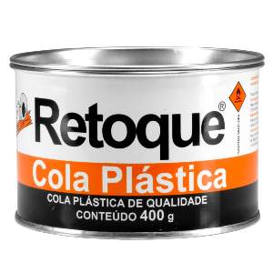 MASSA PLASTICA RETOQUE 400G PRETA