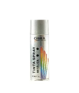 SPRAY METALICA 400ML PRATA CIBRA