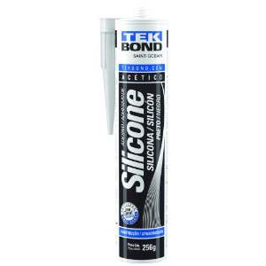 COLA SILICONE ACETICO 256G PRETO TEK BON