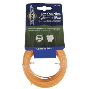 FIO NYLON P/ROCADEIRA BRAS 1,8MM C/10M