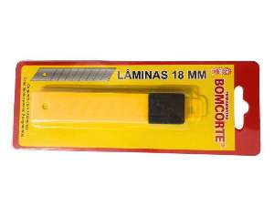 LAMINA ESTILETE 18MM C/10 BOMCORTE
