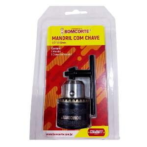 MANDRIL 13MMX1/2 C/CHAVE BOMCORTE