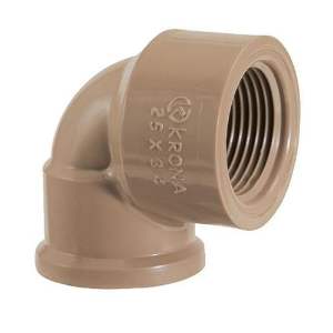 COTOVELO LR MARROM 25MM X 3/4 KRONA
