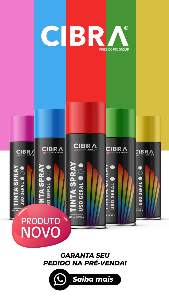 SPRAY USO G 400ML PRETO FOSCO CIBRA