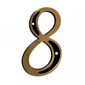 NUMERO P/RES COLONIAL DOURADA 8