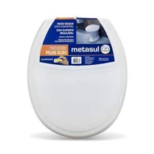 ASSENTO OVAL AMOF METASUL SLIM BRANCO