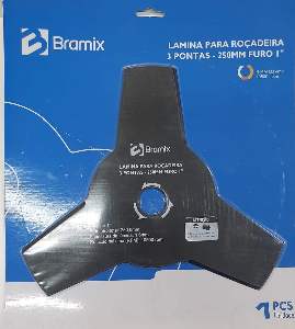 LAMINA P/ROCADEIRA 3PONTAS FURO 1 BRAMI*