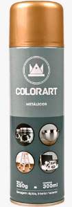 SPRAY METALICA 300ML OURO ROSE COLORART