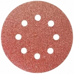 DISCO LIXA VELCRO 150 125MM  C/8F MELFI