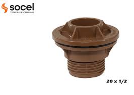 ADAPTADOR C/FLANGE 20MM X 1/2 SOCEL*