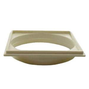 PORTA GRELHA PVC QUAD 15CM BRANCA